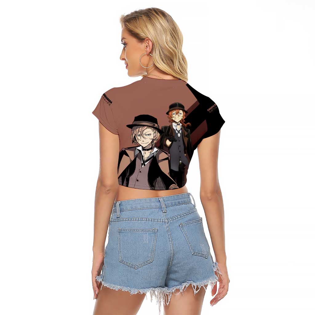 Chuuya Nakahara Raglan Cropped T Shirt Anime Style