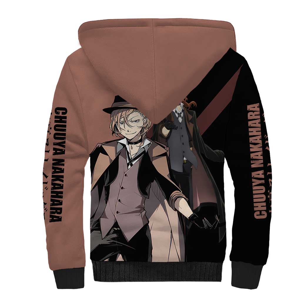 Chuuya Nakahara Sherpa Hoodie Anime Style