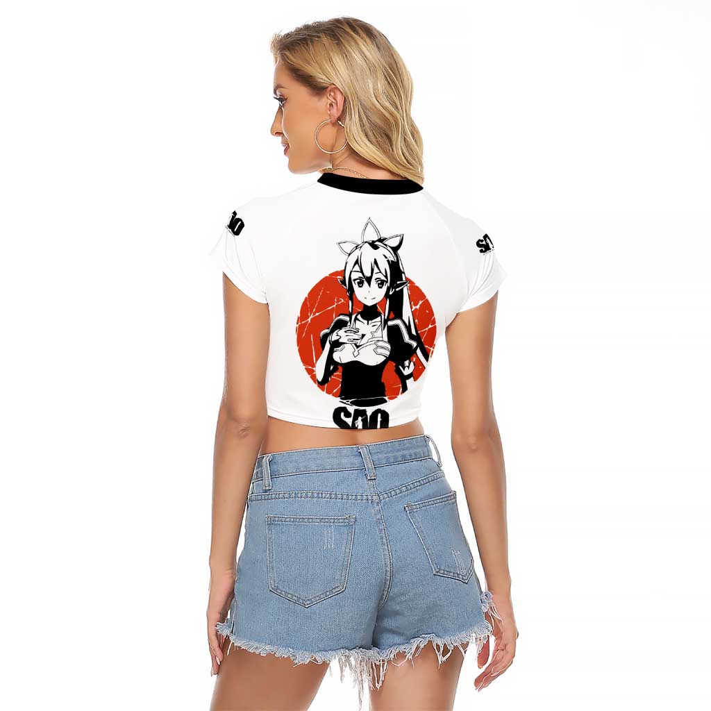 Suguha Kirigaya - Sword Art Online Raglan Cropped T Shirt Anime Style