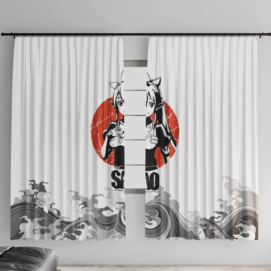 Suguha Kirigaya - Sword Art Online Window Curtain Anime Style