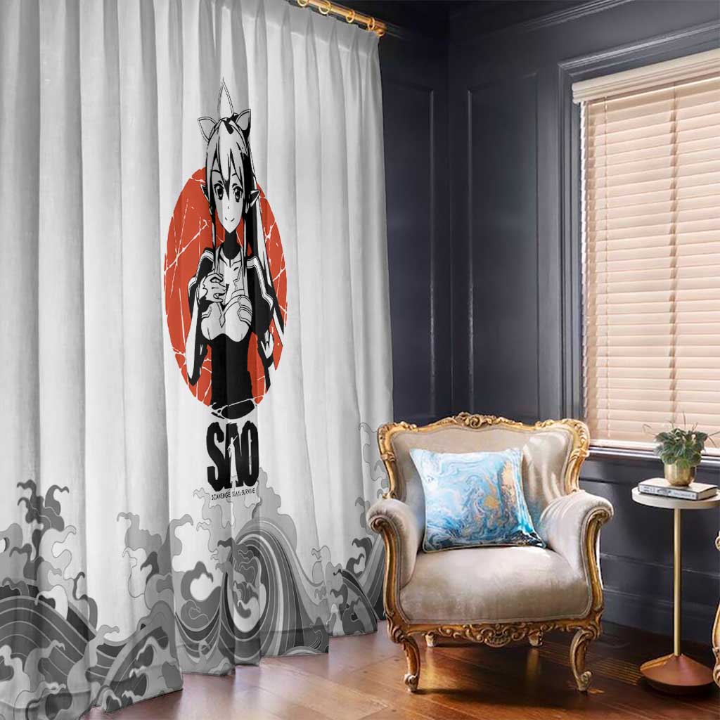 Suguha Kirigaya - Sword Art Online Window Curtain Anime Style
