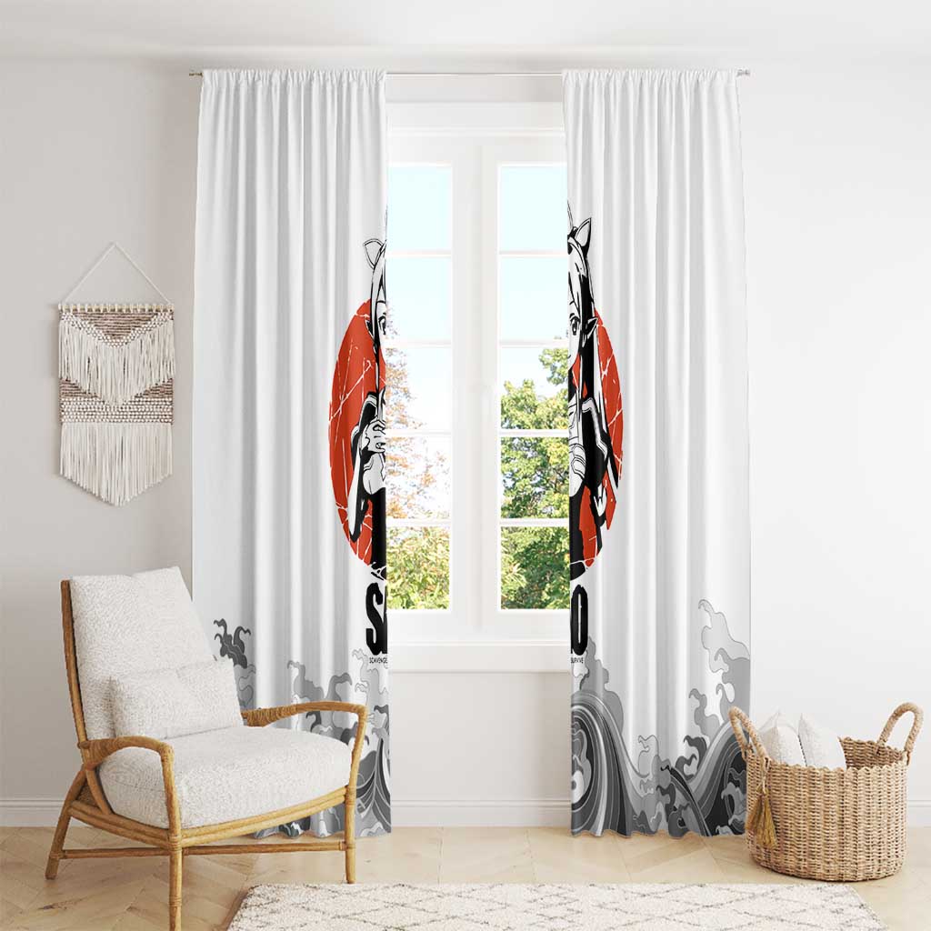 Suguha Kirigaya - Sword Art Online Window Curtain Anime Style