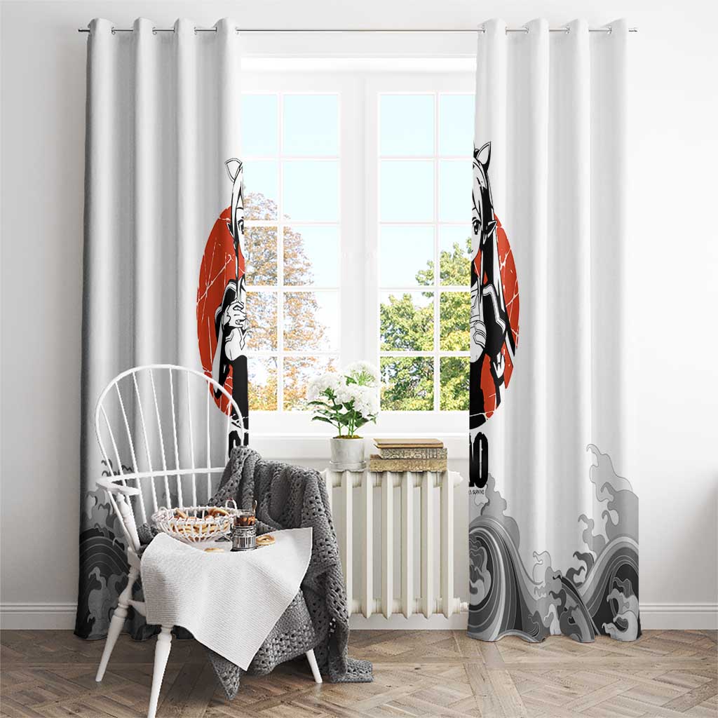 Suguha Kirigaya - Sword Art Online Window Curtain Anime Style