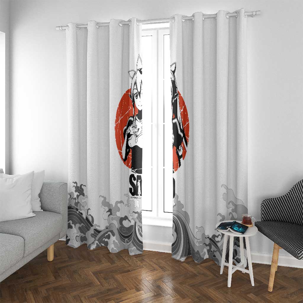 Suguha Kirigaya - Sword Art Online Window Curtain Anime Style