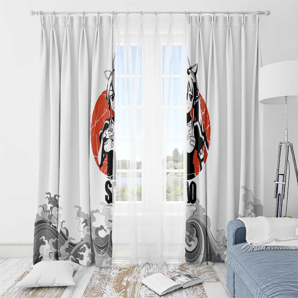 Suguha Kirigaya - Sword Art Online Window Curtain Anime Style