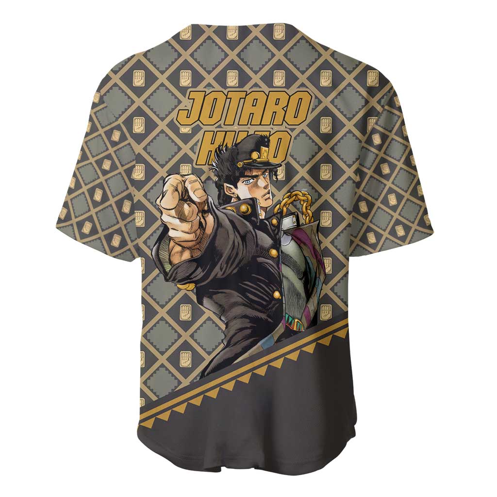 Jotaro Kujo - JoJo no Kimyo na Boken Baseball Jersey Anime Style
