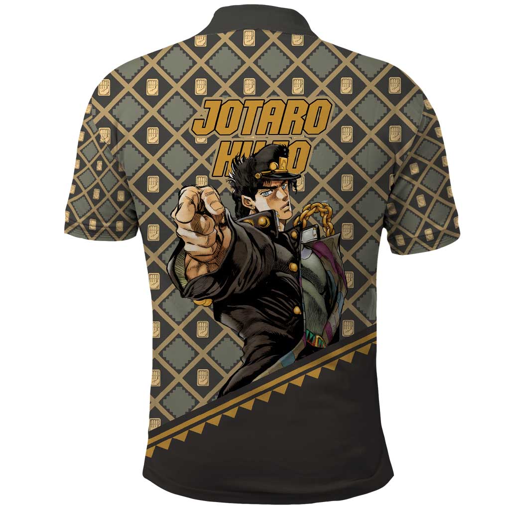 Jotaro Kujo - JoJo no Kimyo na Boken Polo Shirt Anime Style