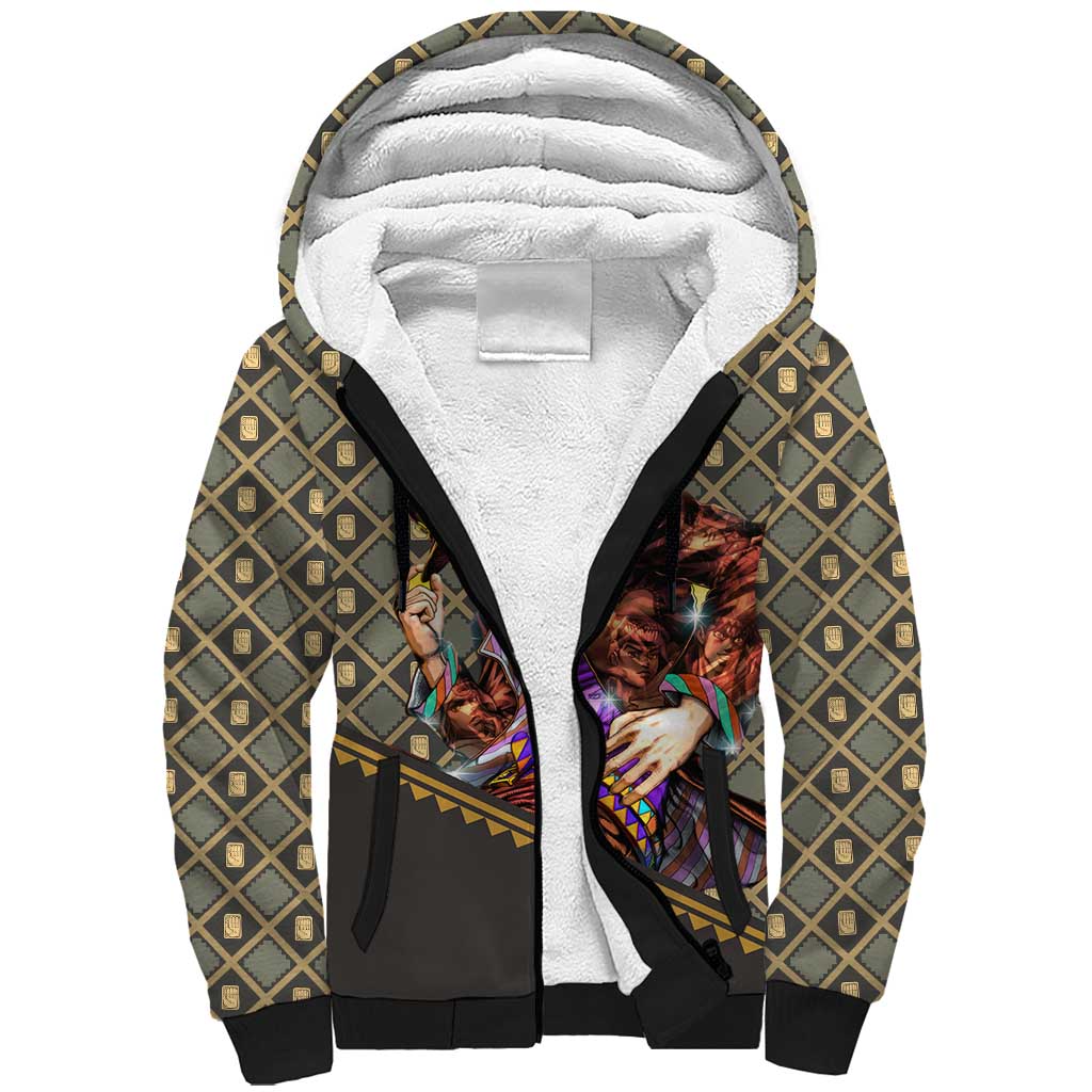 Jotaro Kujo - JoJo no Kimyo na Boken Sherpa Hoodie Anime Style