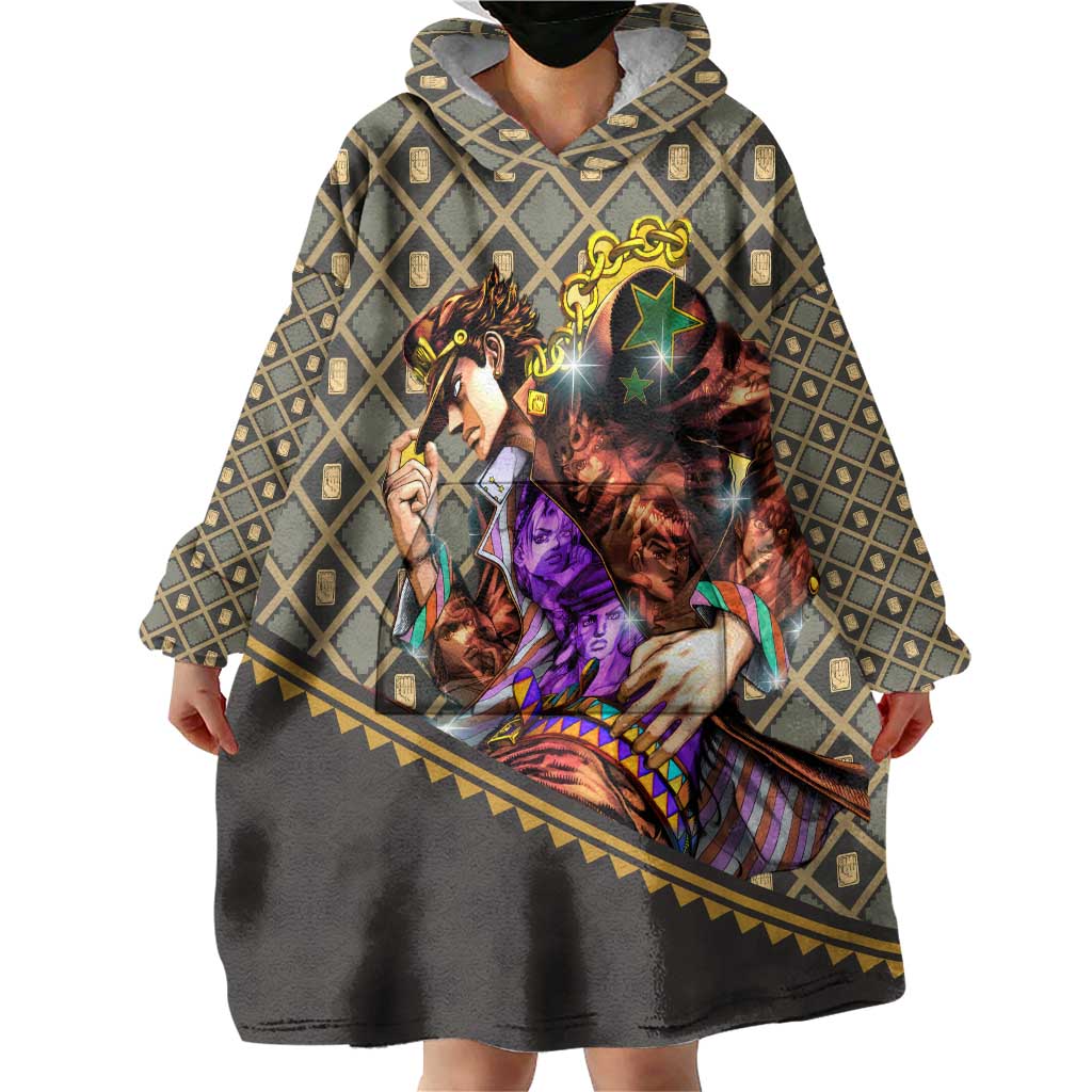 Jotaro Kujo - JoJo no Kimyo na Boken Wearable Blanket Hoodie Anime Style
