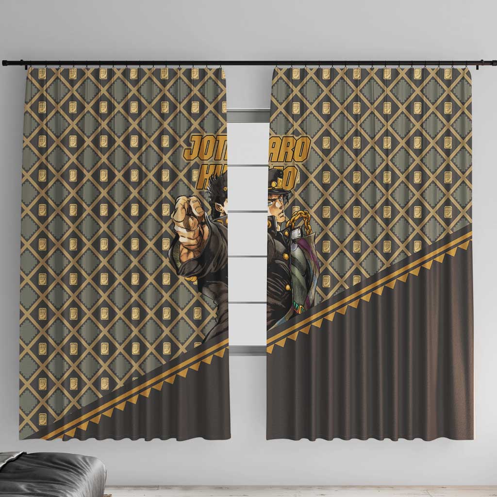 Jotaro Kujo - JoJo no Kimyo na Boken Window Curtain Anime Style