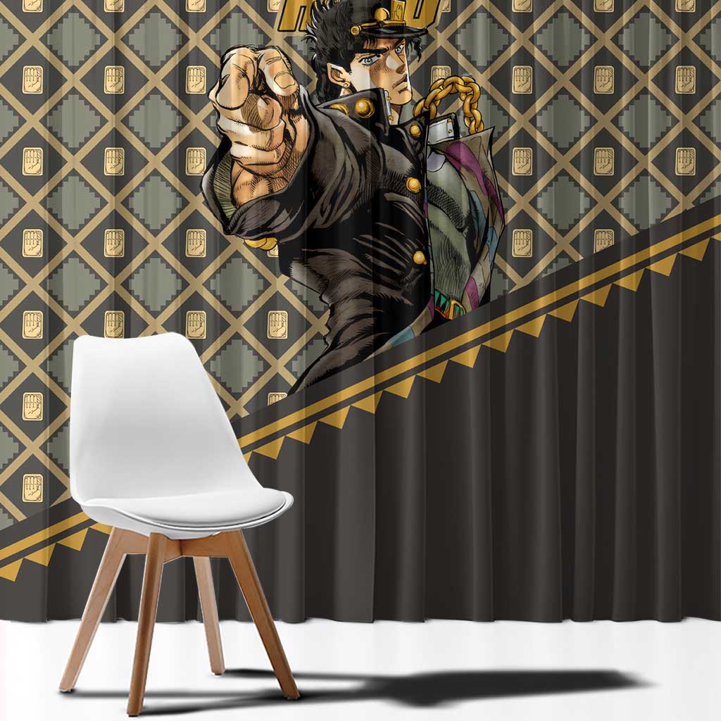 Jotaro Kujo - JoJo no Kimyo na Boken Window Curtain Anime Style