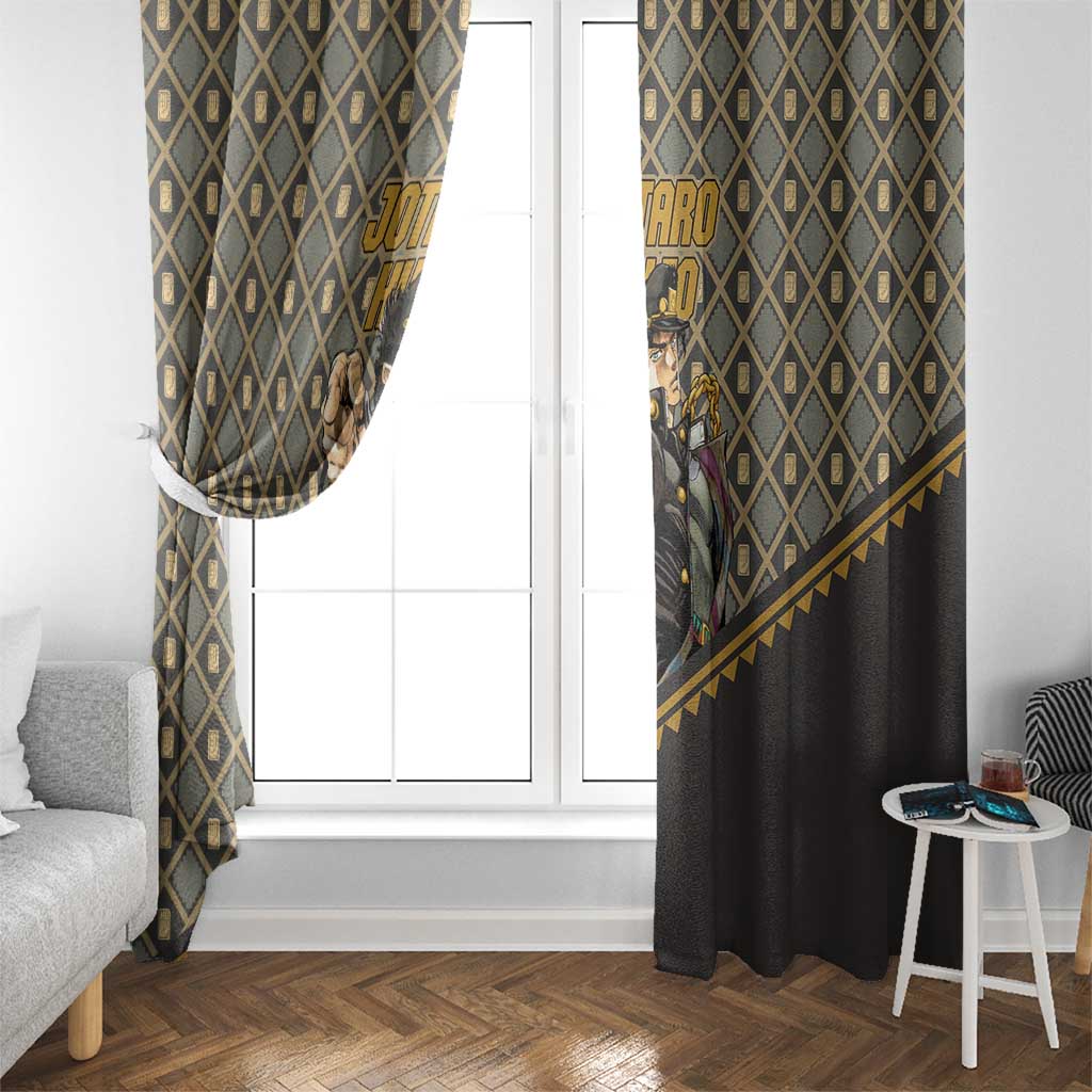 Jotaro Kujo - JoJo no Kimyo na Boken Window Curtain Anime Style
