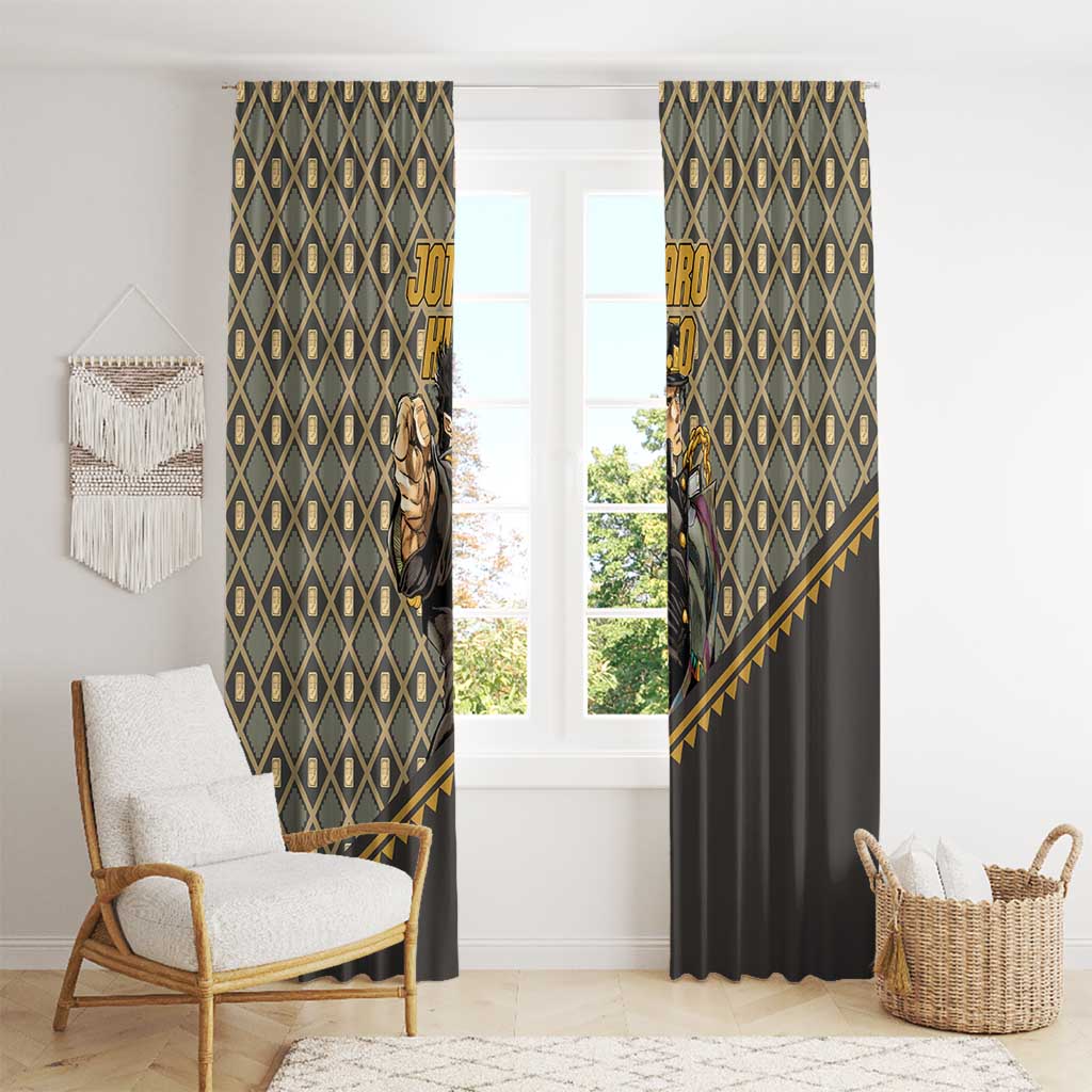 Jotaro Kujo - JoJo no Kimyo na Boken Window Curtain Anime Style