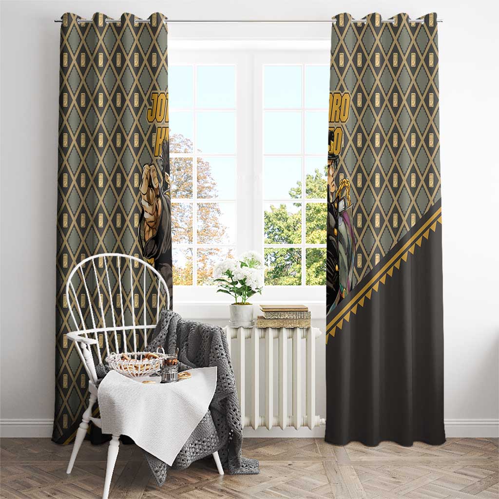 Jotaro Kujo - JoJo no Kimyo na Boken Window Curtain Anime Style