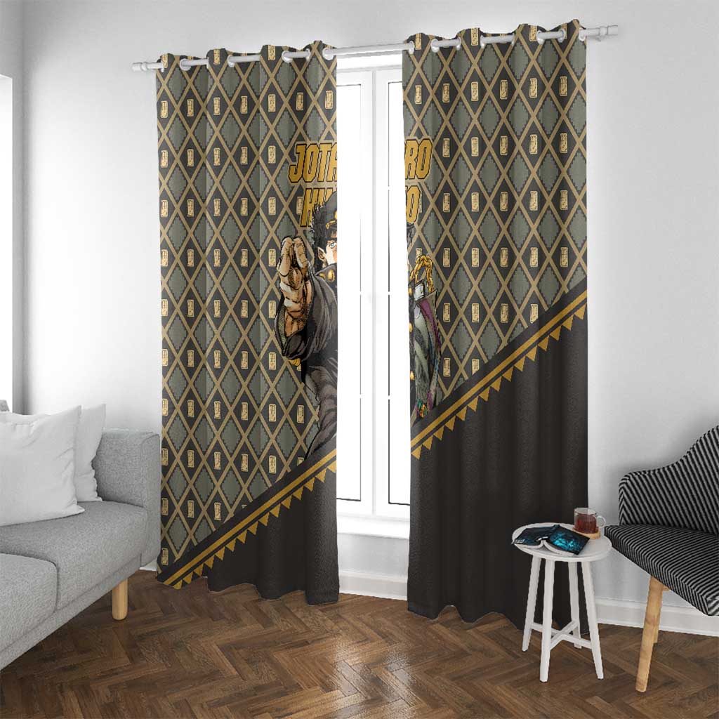 Jotaro Kujo - JoJo no Kimyo na Boken Window Curtain Anime Style
