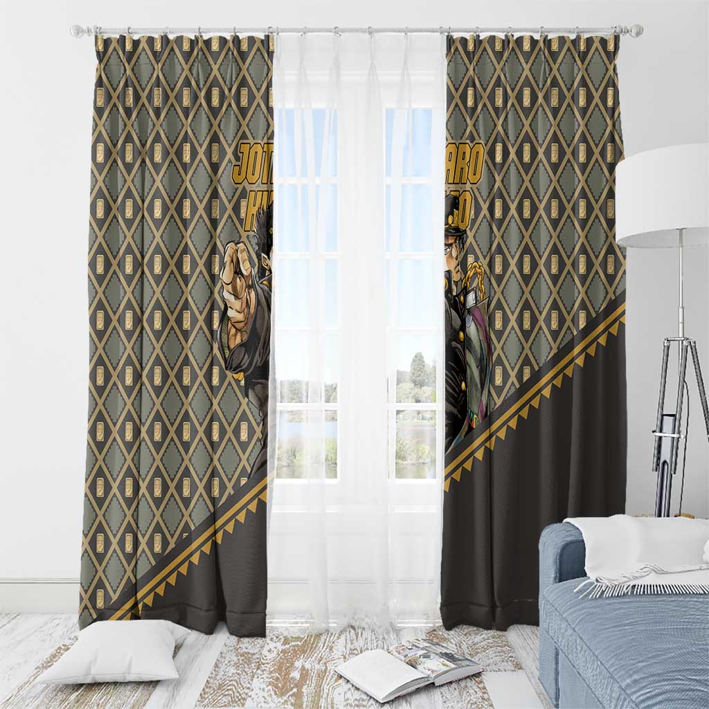 Jotaro Kujo - JoJo no Kimyo na Boken Window Curtain Anime Style