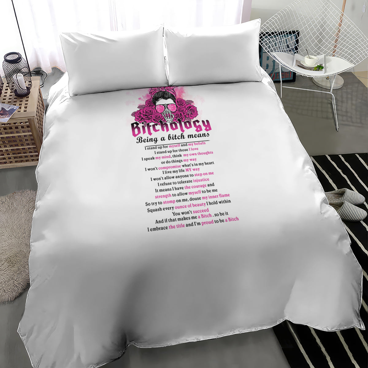 bitchology-being-a-bitch-means-bedding-set