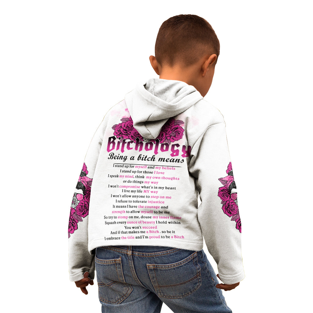 bitchology-being-a-bitch-means-kid-hoodie