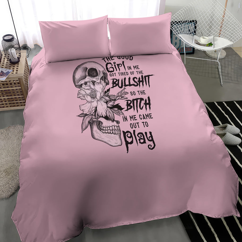 the-good-girl-in-me-got-tired-skull-bedding-set