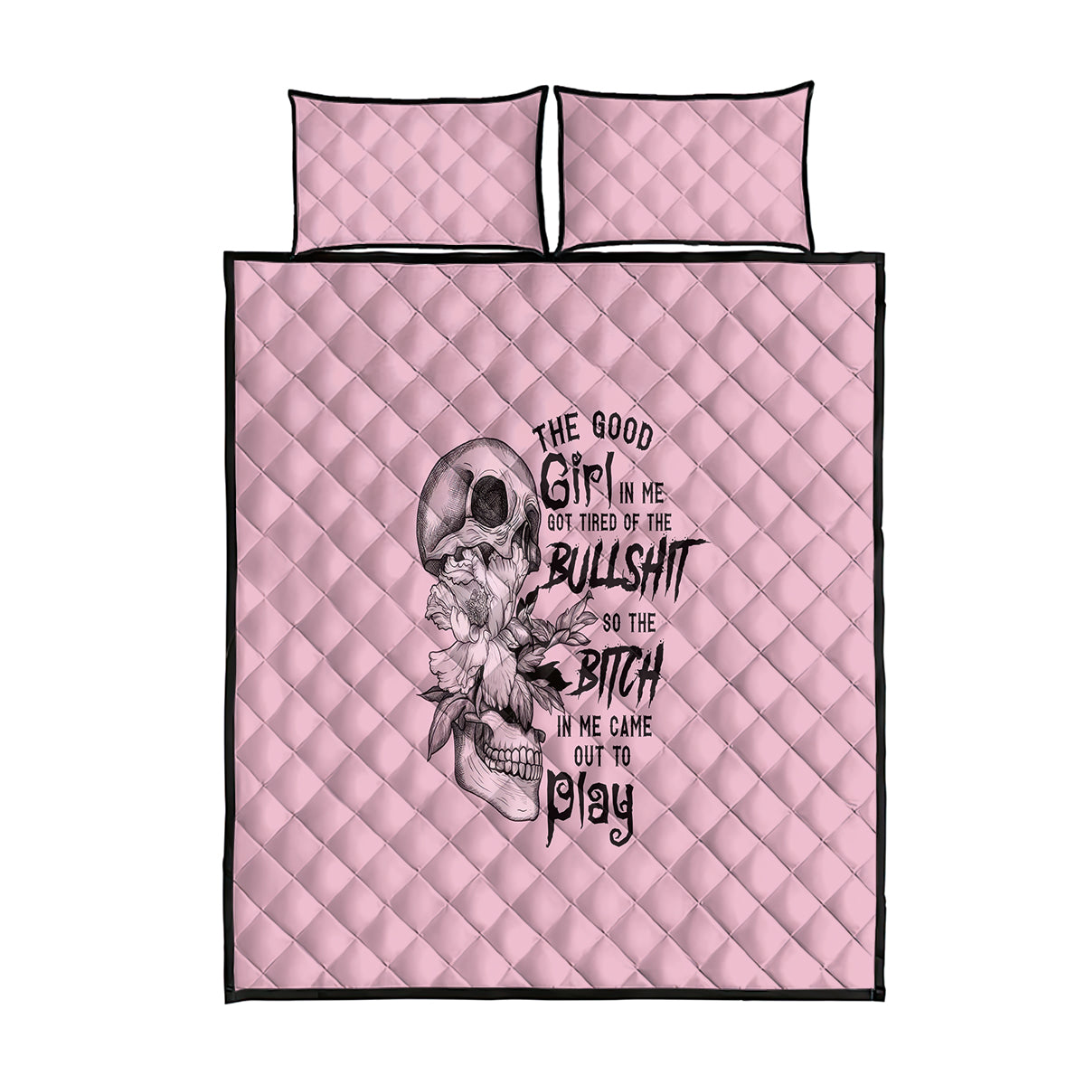 the-good-girl-in-me-got-tired-skull-quilt-bed-set