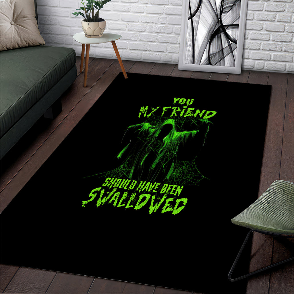 you-my-friend-should-have-been-swallowed-halloween-area-rug