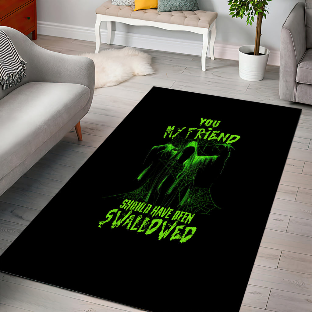 you-my-friend-should-have-been-swallowed-halloween-area-rug