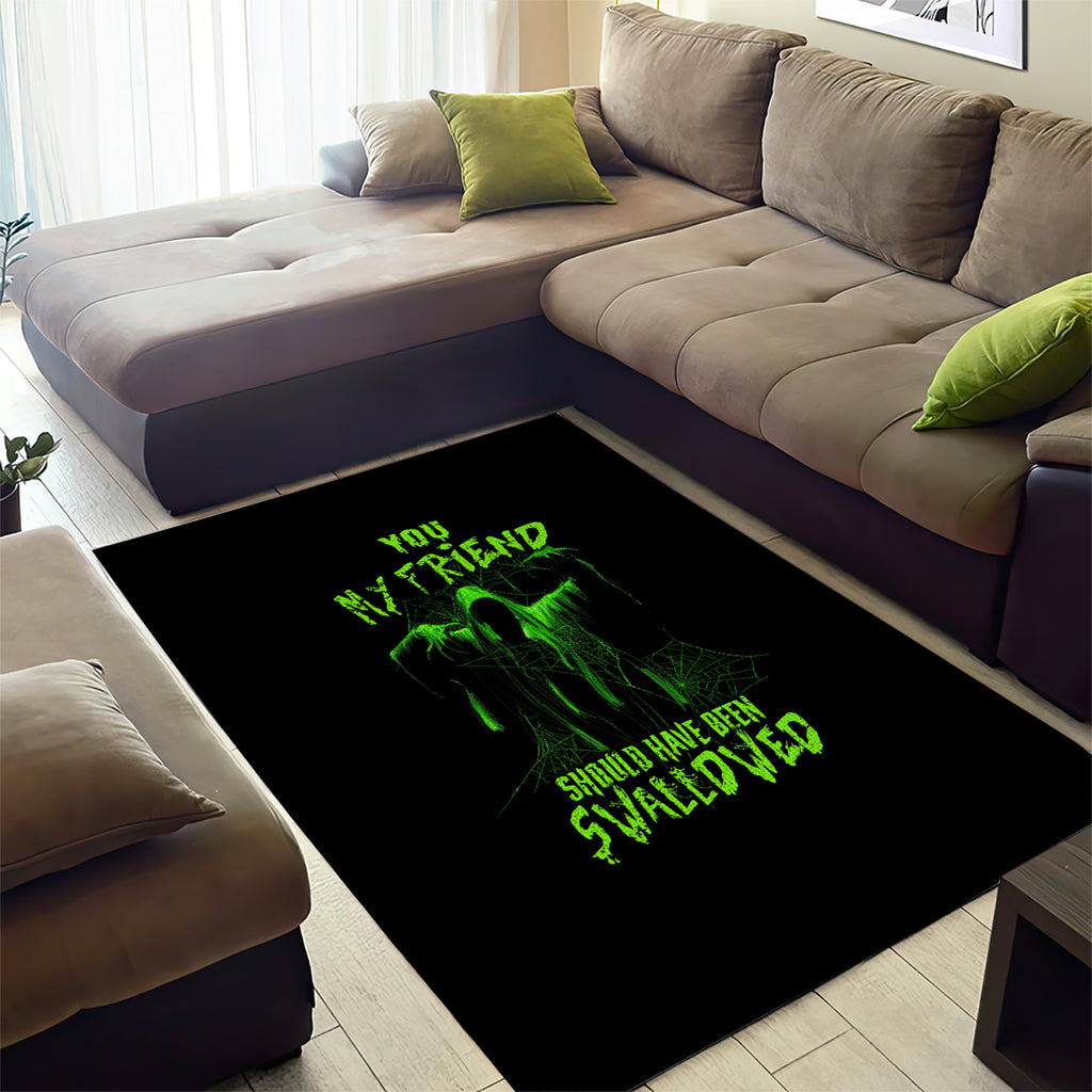 you-my-friend-should-have-been-swallowed-halloween-area-rug