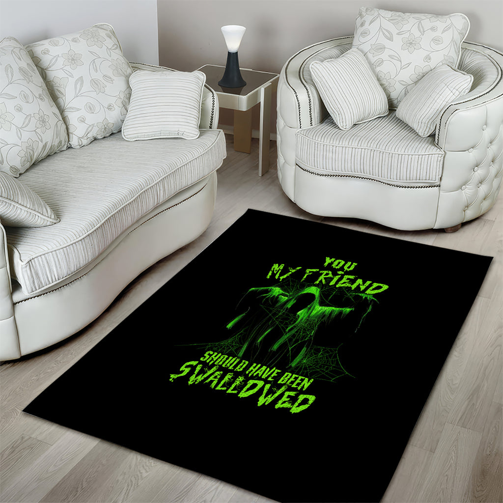 you-my-friend-should-have-been-swallowed-halloween-area-rug