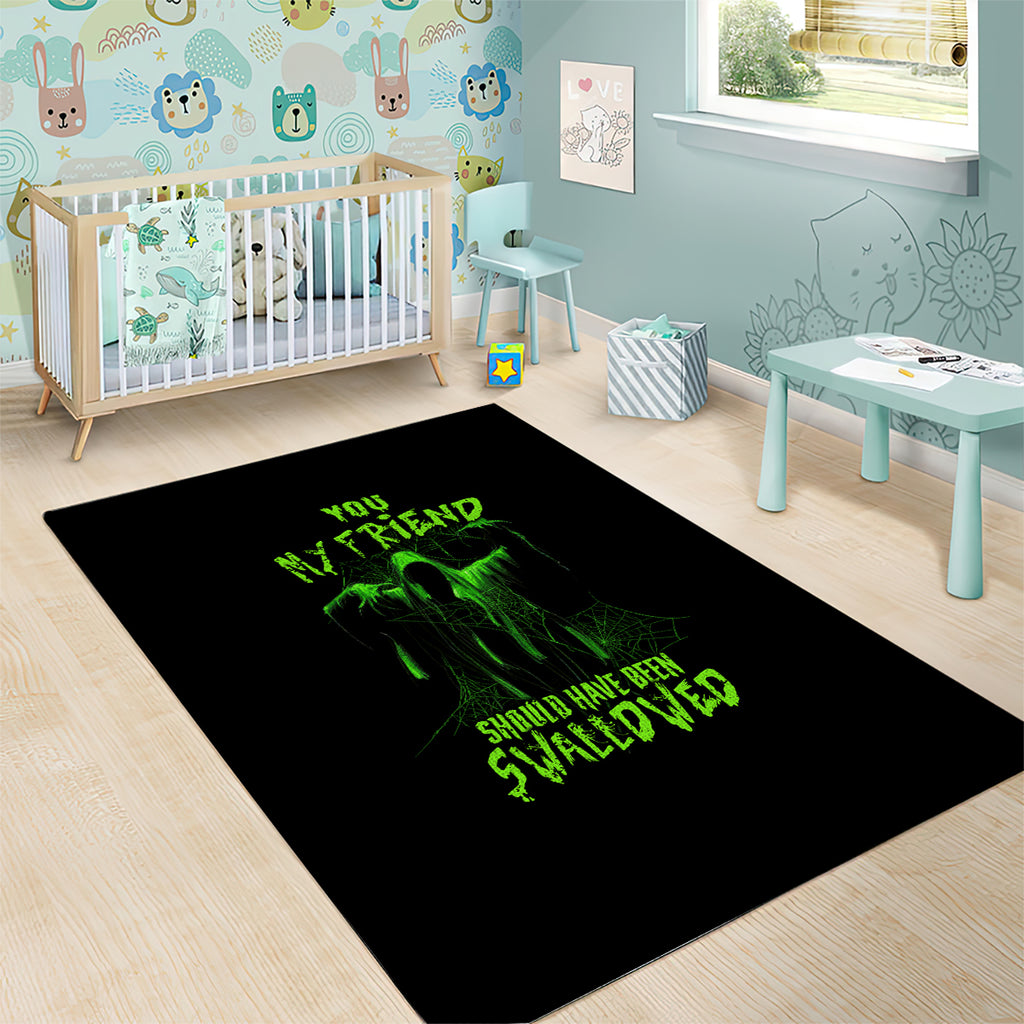you-my-friend-should-have-been-swallowed-halloween-area-rug