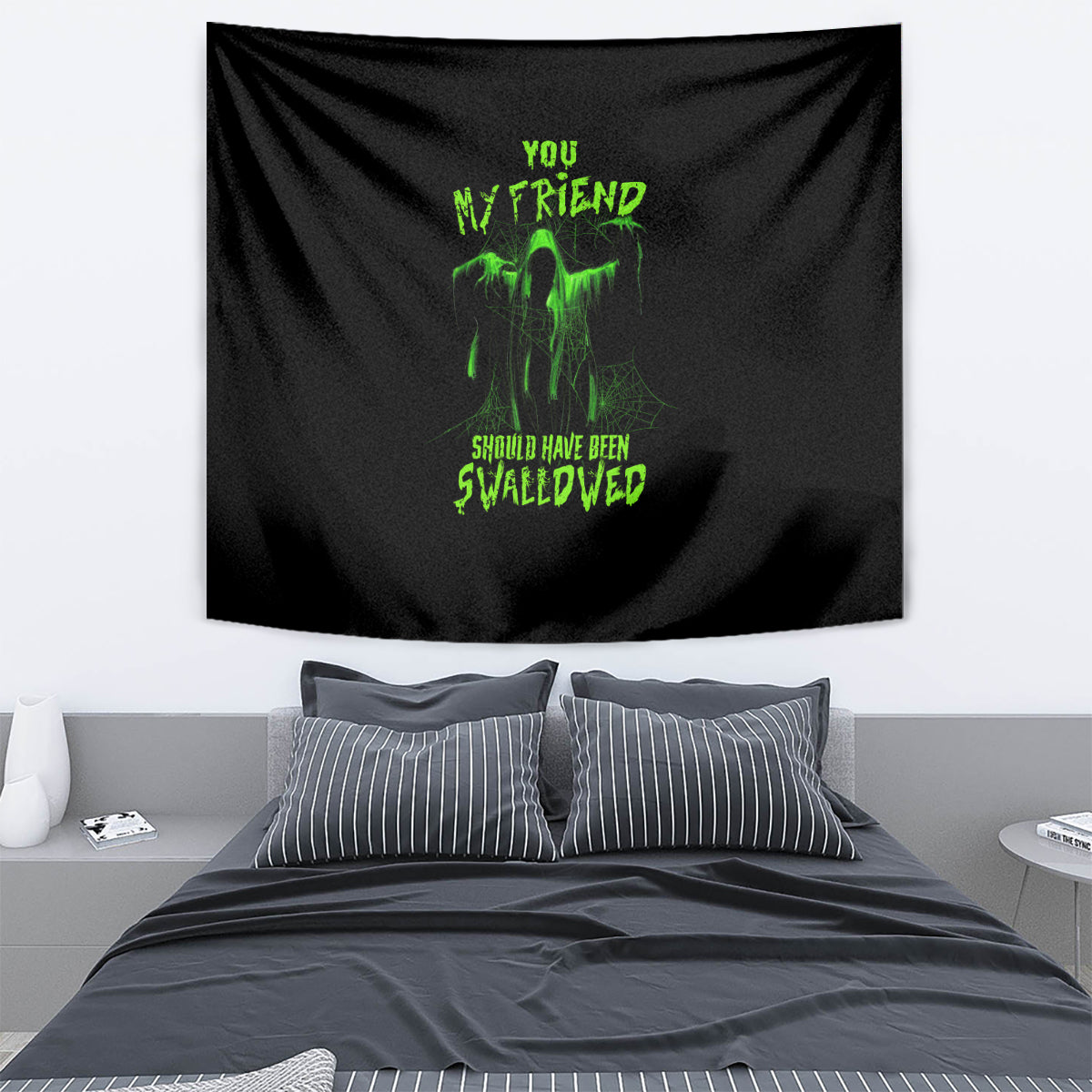 you-my-friend-should-have-been-swallowed-halloween-tapestry