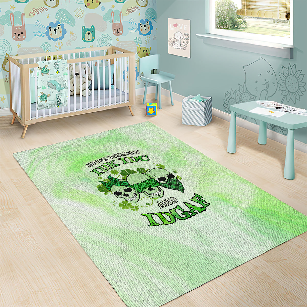stuck-between-idk-idc-and-idgaf-rose-skull-patricks-day-area-rug