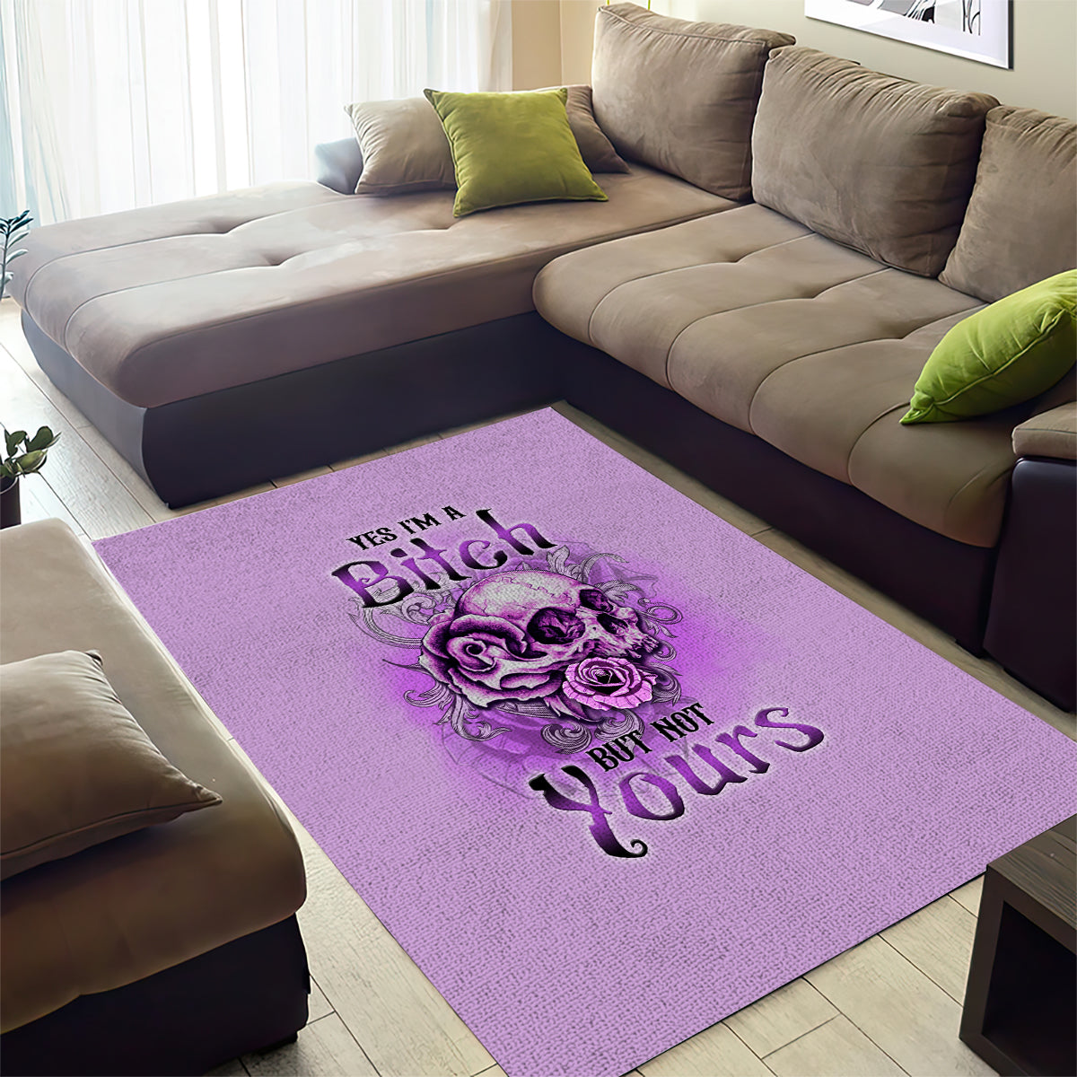 yes-im-a-b-but-not-yours-purple-area-rug