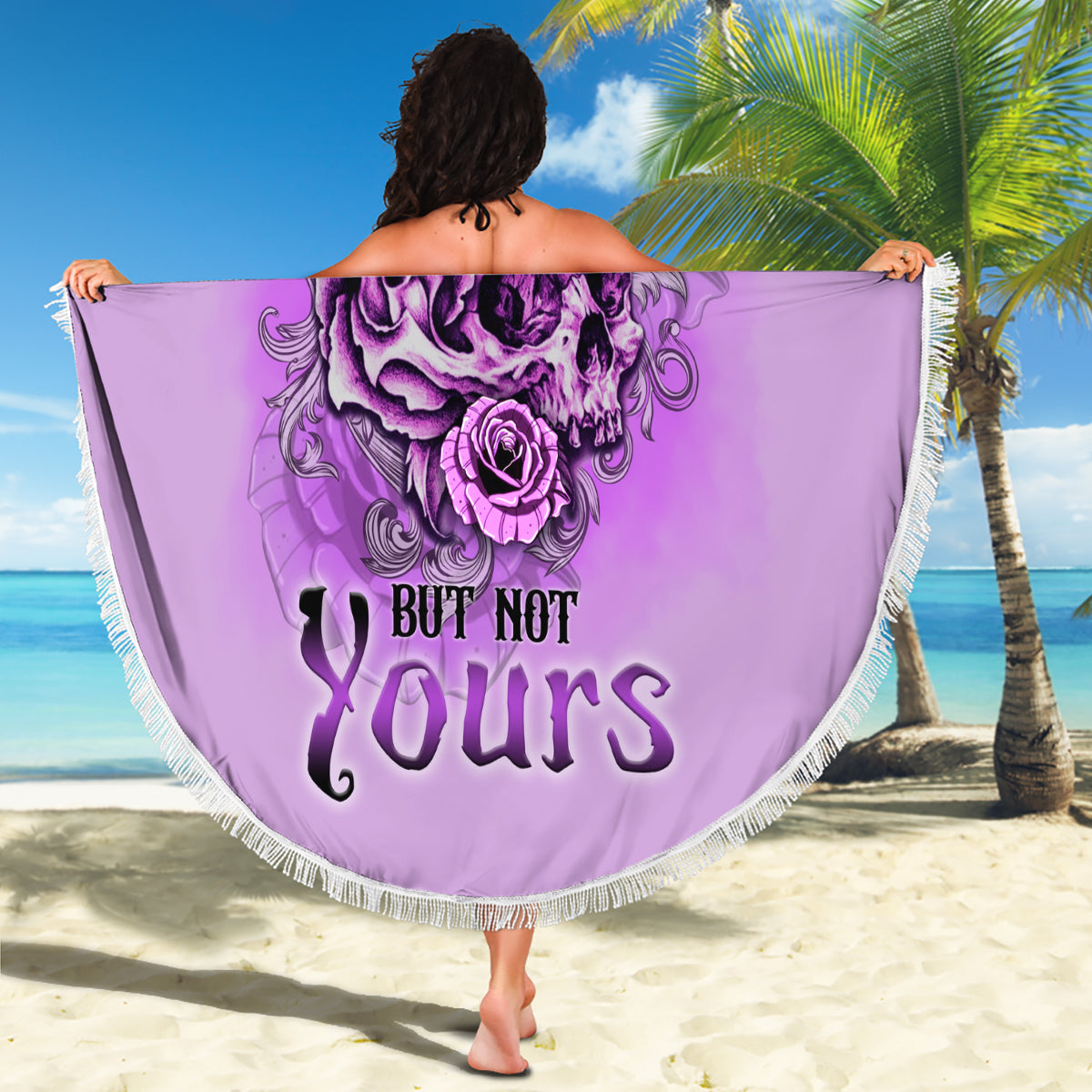 yes-im-a-b-but-not-yours-purple-beach-blanket