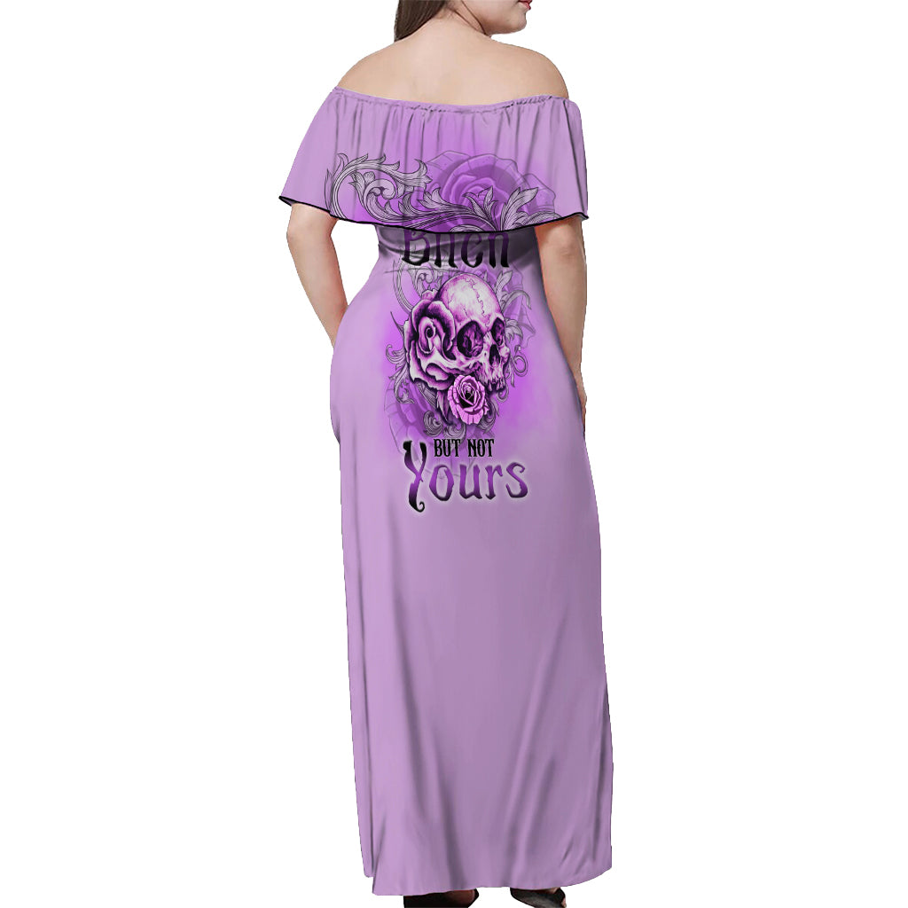 yes-im-a-b-but-not-yours-purple-off-shoulder-maxi-dress