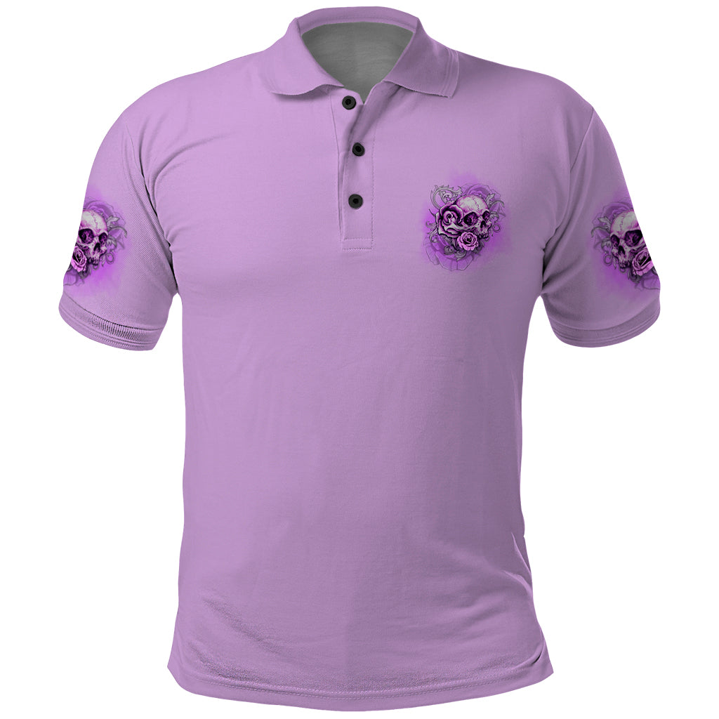 yes-im-a-b-but-not-yours-purple-polo-shirt