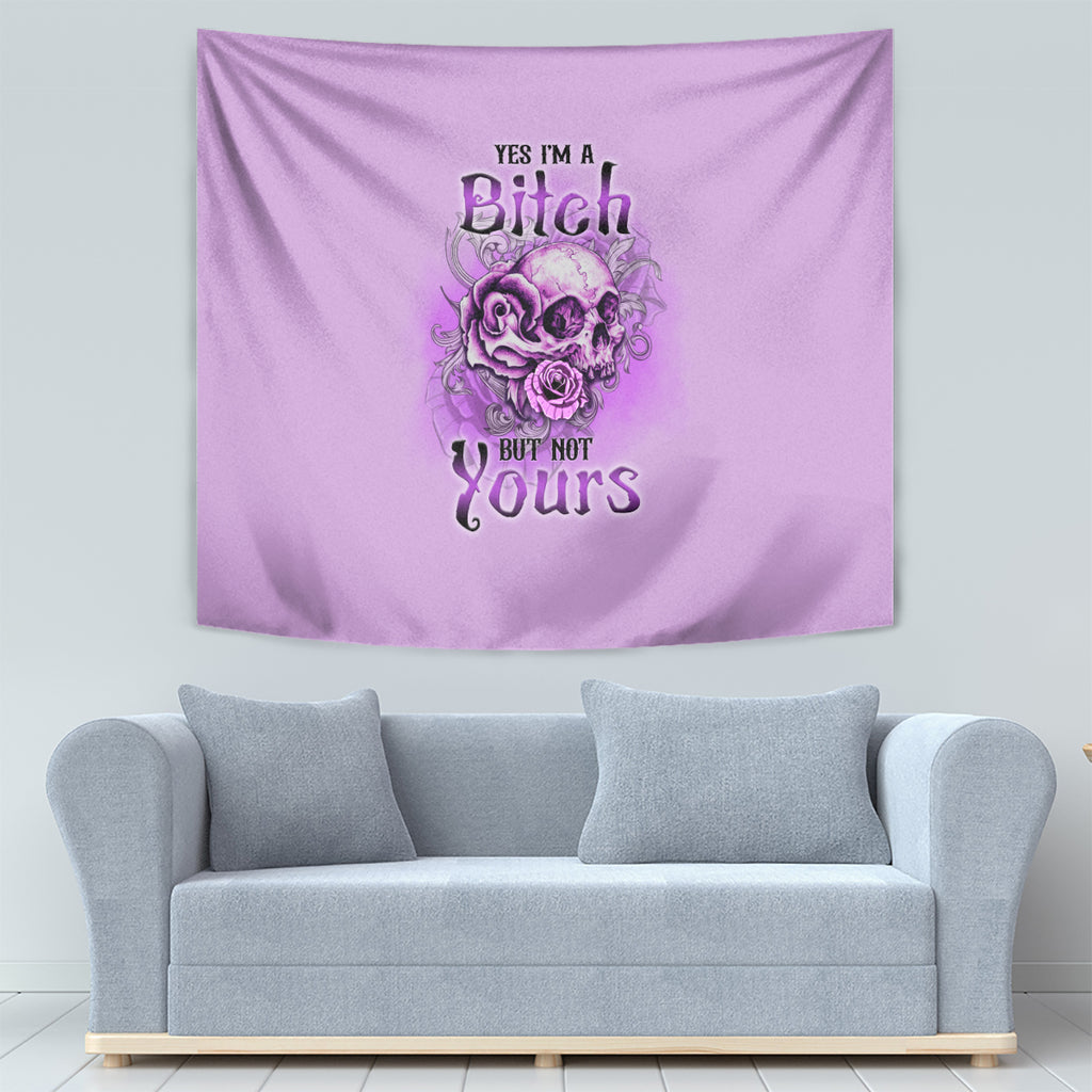 yes-im-a-b-but-not-yours-purple-tapestry