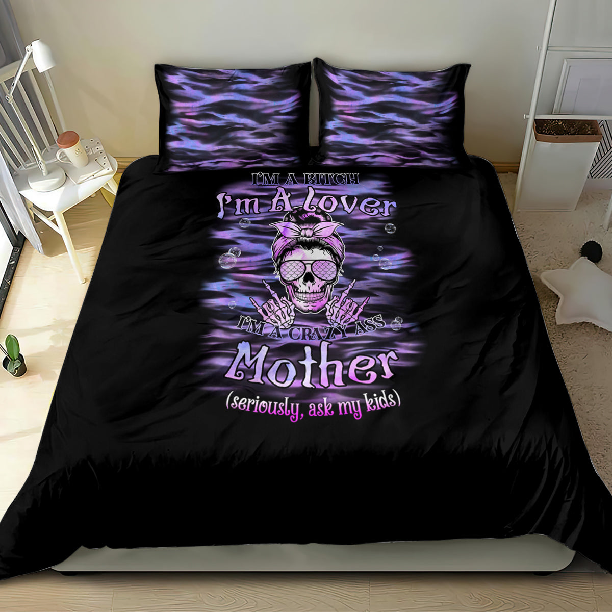 im-a-b-im-a-lover-im-a-crazy-mother-bedding-set