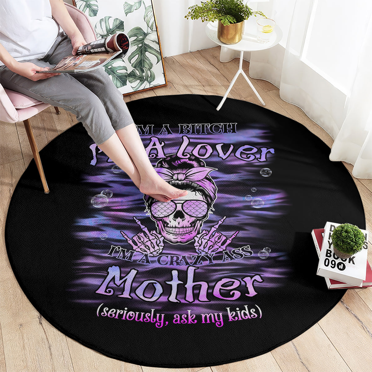 im-a-b-im-a-lover-im-a-crazy-mother-round-carpet