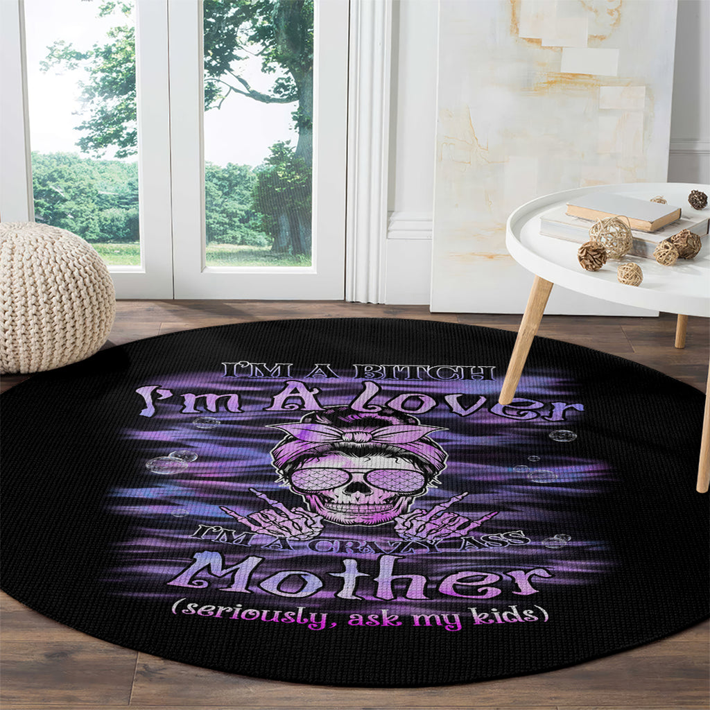 im-a-b-im-a-lover-im-a-crazy-mother-round-carpet