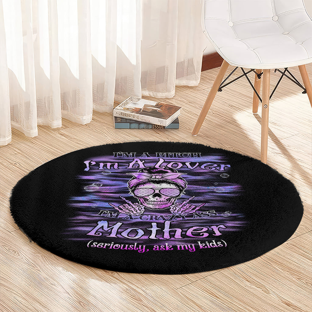 im-a-b-im-a-lover-im-a-crazy-mother-round-carpet