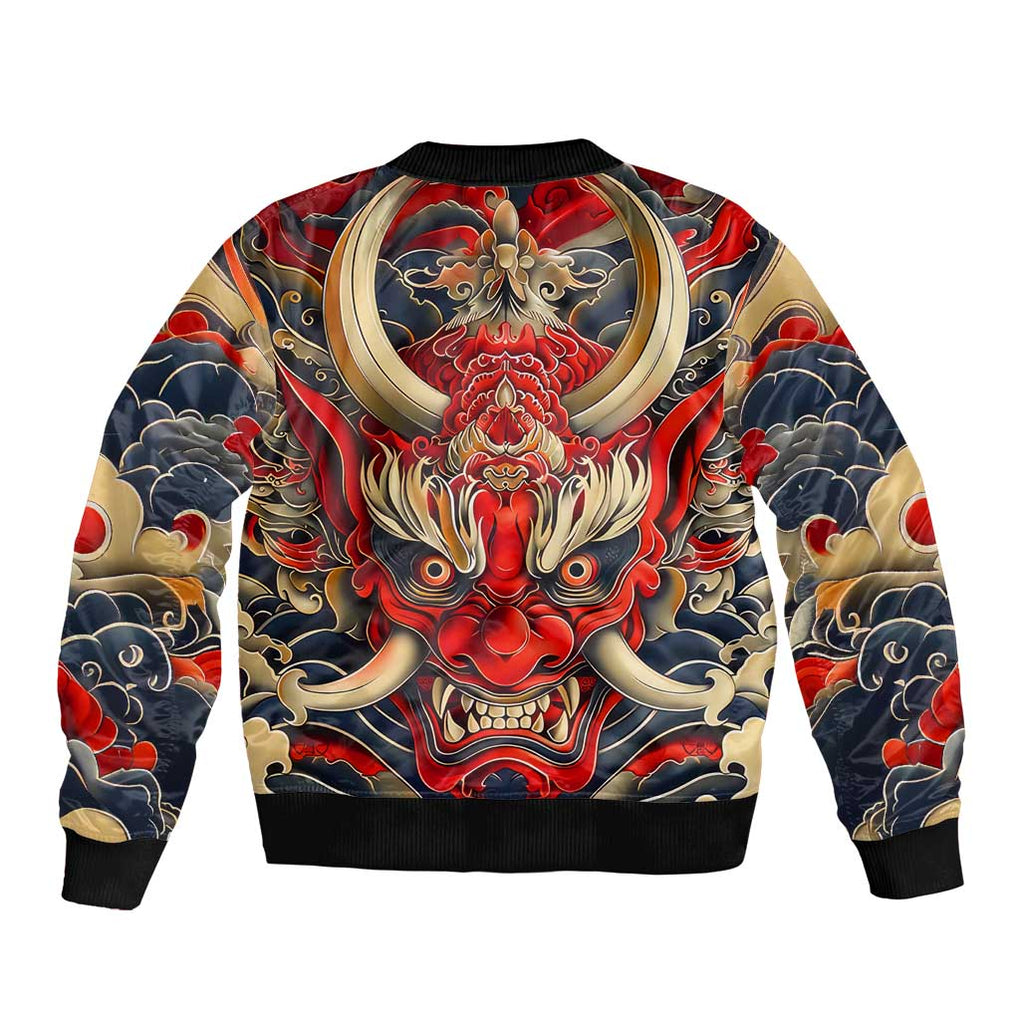 Oni Bomber Jacket Japan Art Style