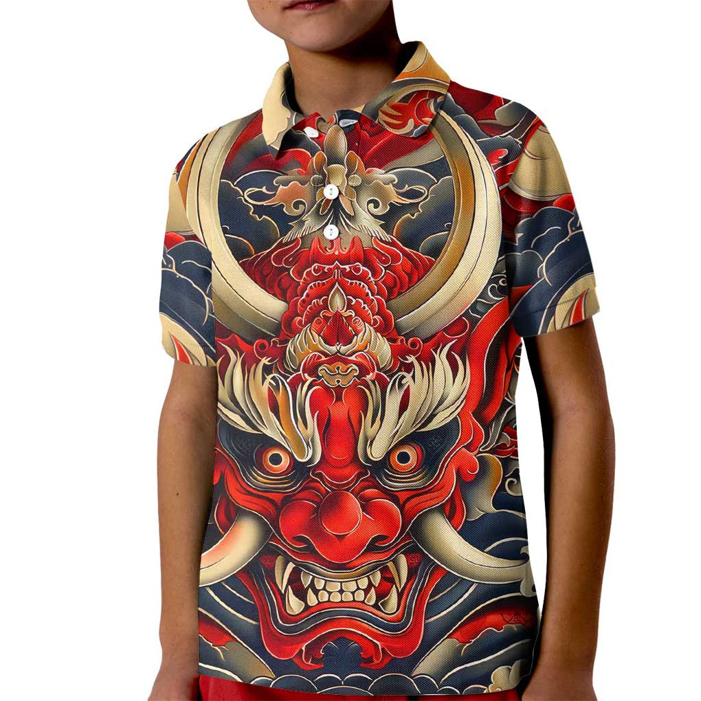 Oni Kid Polo Shirt Japan Art Style