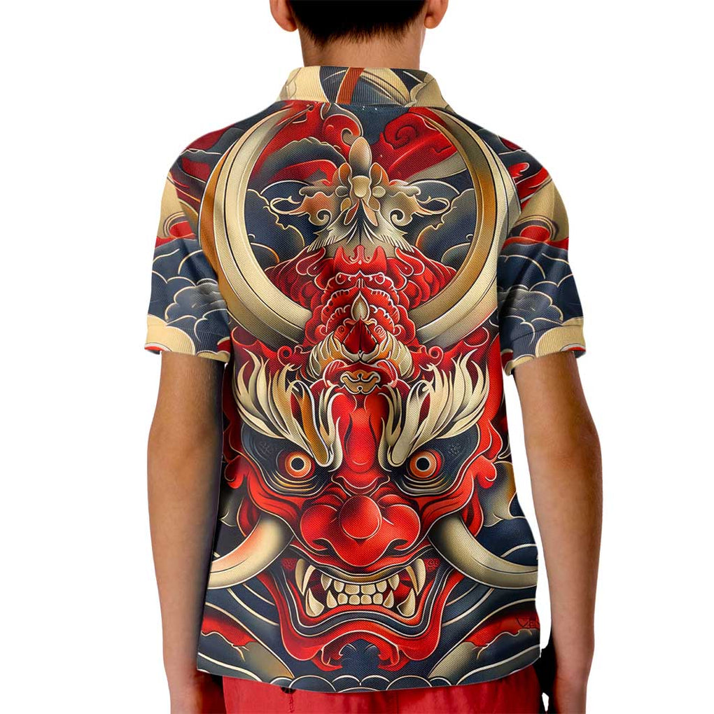 Oni Kid Polo Shirt Japan Art Style