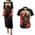 Oni Demon Couples Matching Puletasi and Hawaiian Shirt Japan Art Style