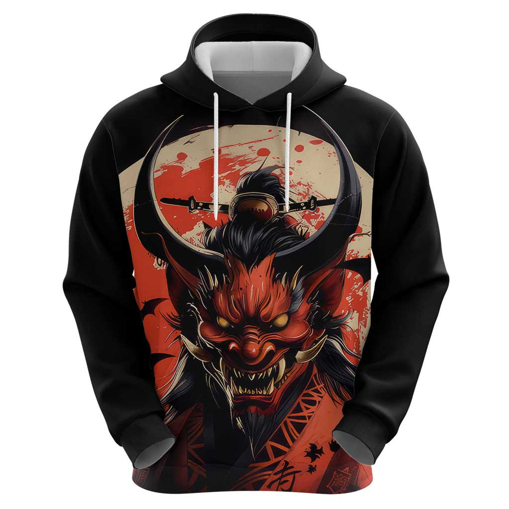 Oni Demon Hoodie Japan Art Style