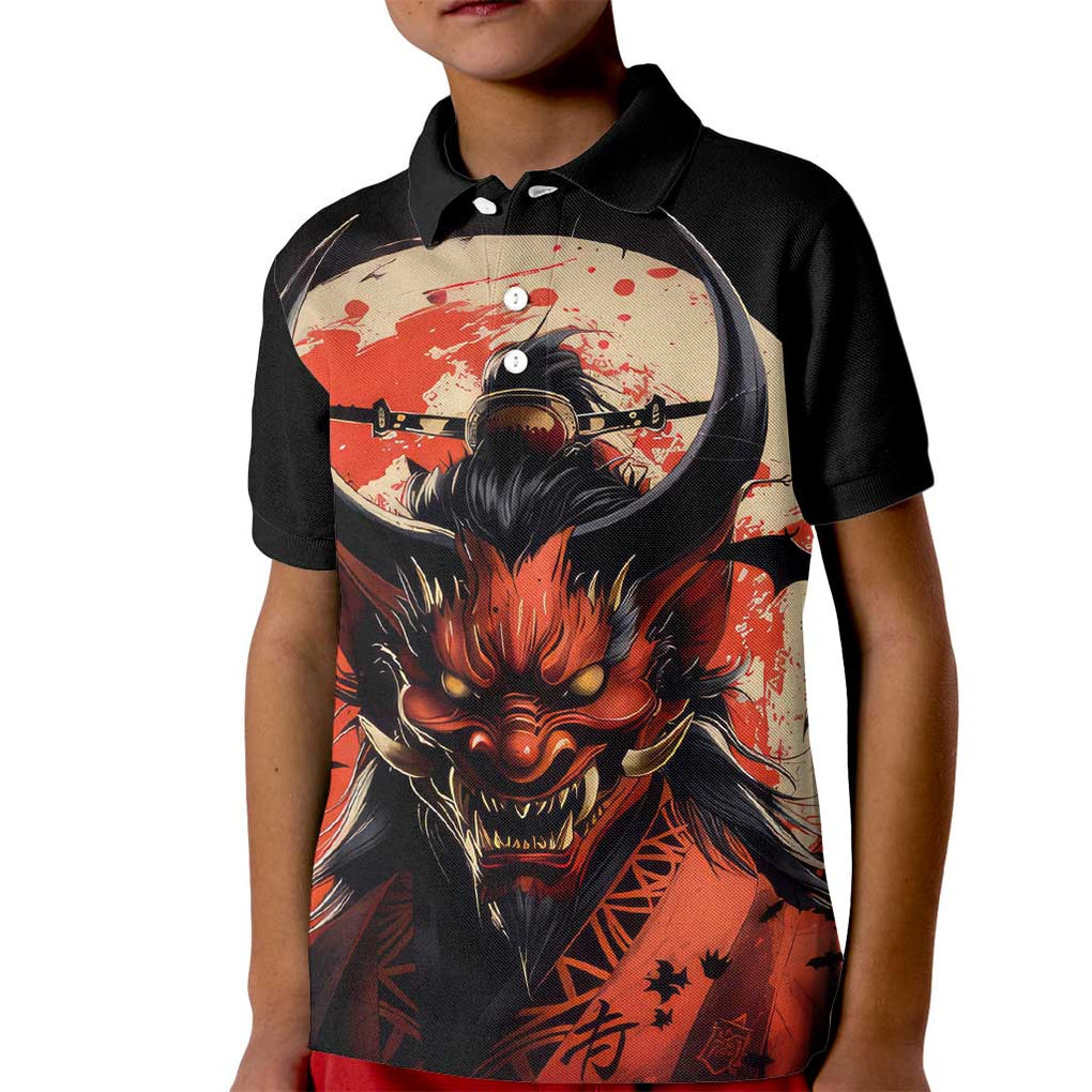 Oni Demon Kid Polo Shirt Japan Art Style