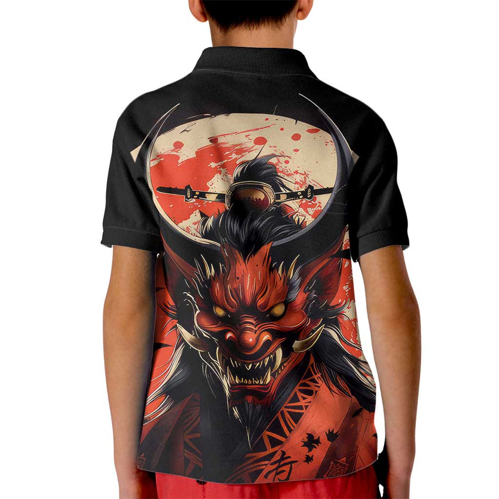 Oni Demon Kid Polo Shirt Japan Art Style