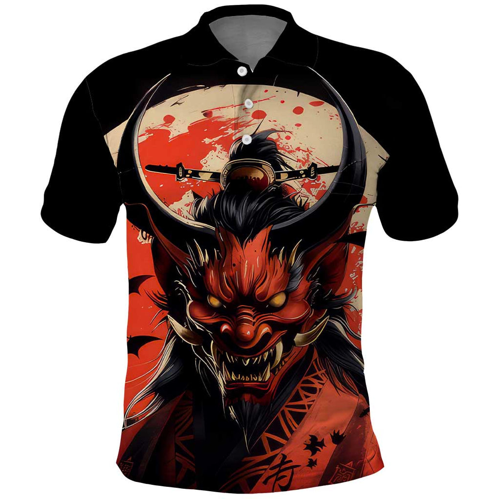 Oni Demon Polo Shirt Japan Art Style