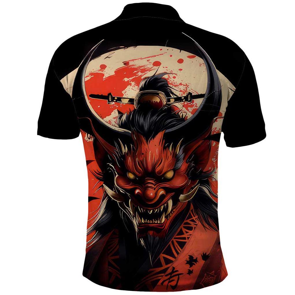 Oni Demon Polo Shirt Japan Art Style