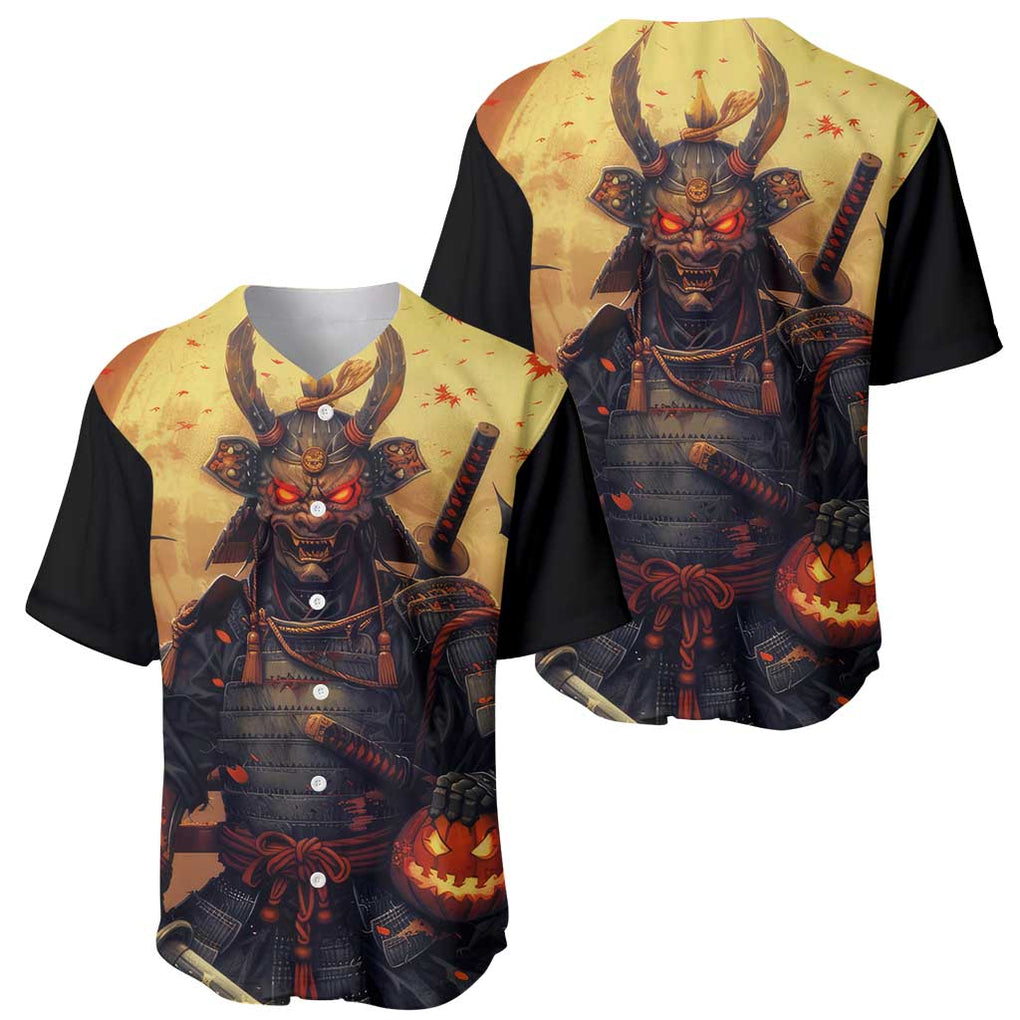 Samurai Halloween Baseball Jersey Japan Art Style